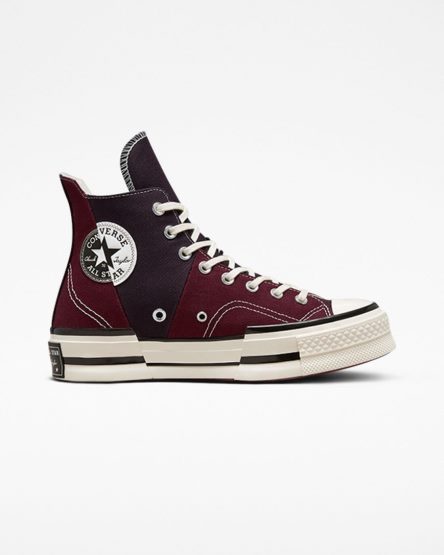 Men's Converse Chuck 70 Plus High Top Shoes Dark Red / Black | AU 8965CU